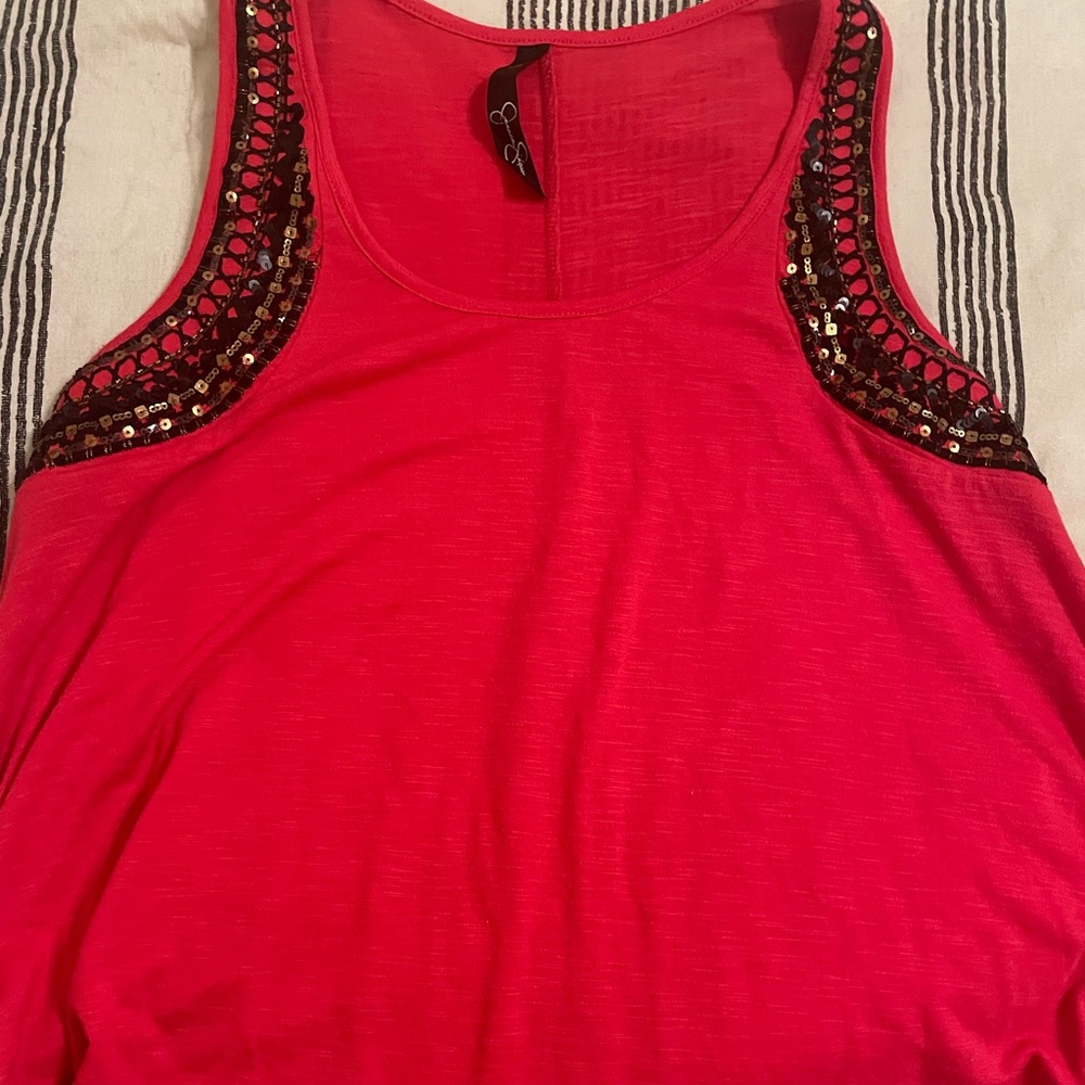 Jessica Simpson size medium hot pink tank - Picture 1 of 2